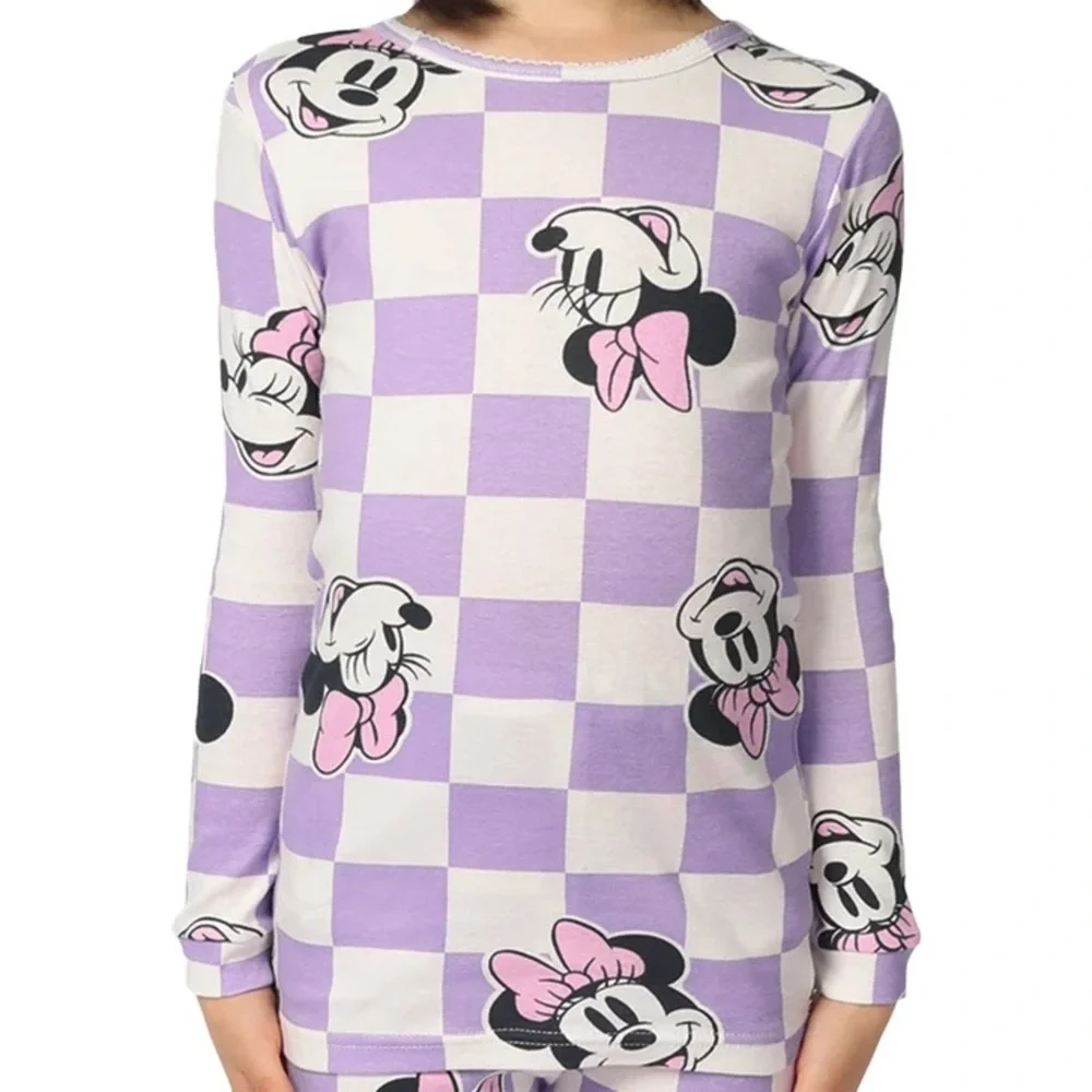 Disney Kids Girls Minnie Mouse Pajama 4 Piece Set NWT